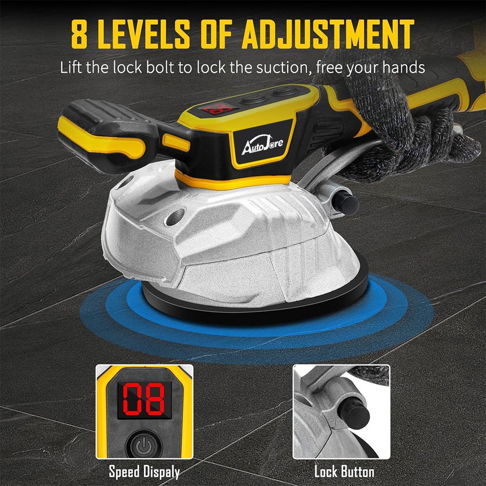 Tile Vibration Leveling Machine for Dewalt 20V Battery , with 8 Adjustable Speed