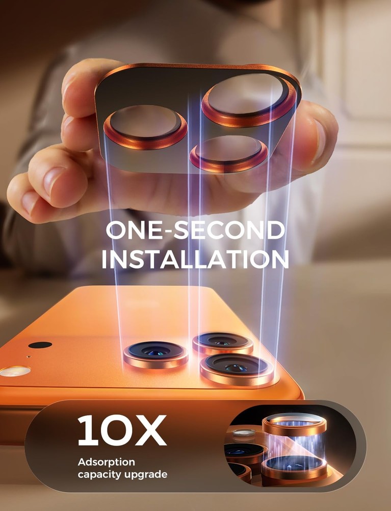 MAGIC JOHN for iPhone 17 Pro Max Camera Lens Protector 6.9'', HD Clear, Magne...