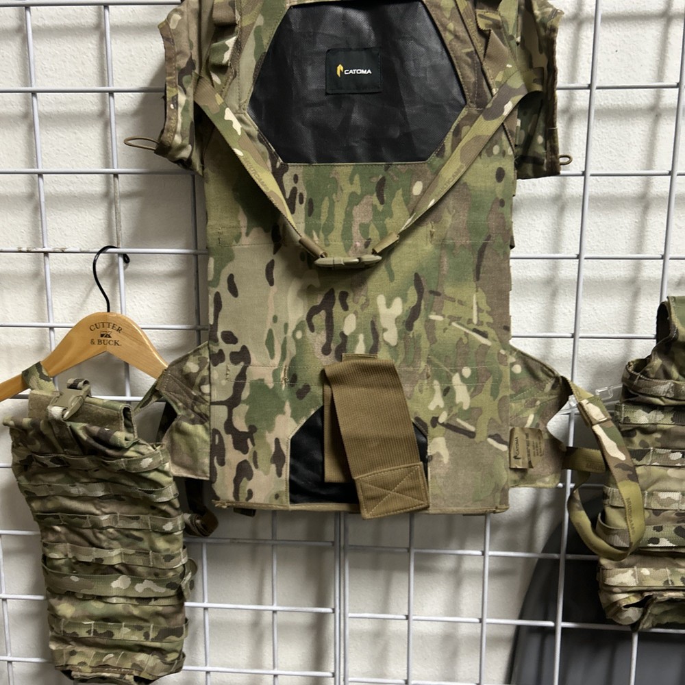 CATOMA Switchblade MOLLE Panel Multicam with Voile Load Straps &EXTRA Pouches