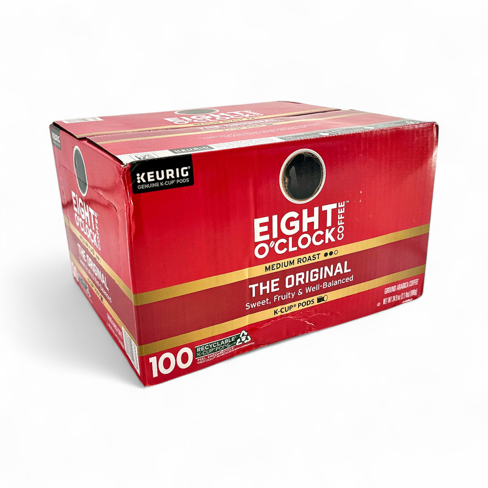 Eight O'Clock Coffee, The Original Medium Roast Coffee K-Cup Pods - 100 Count