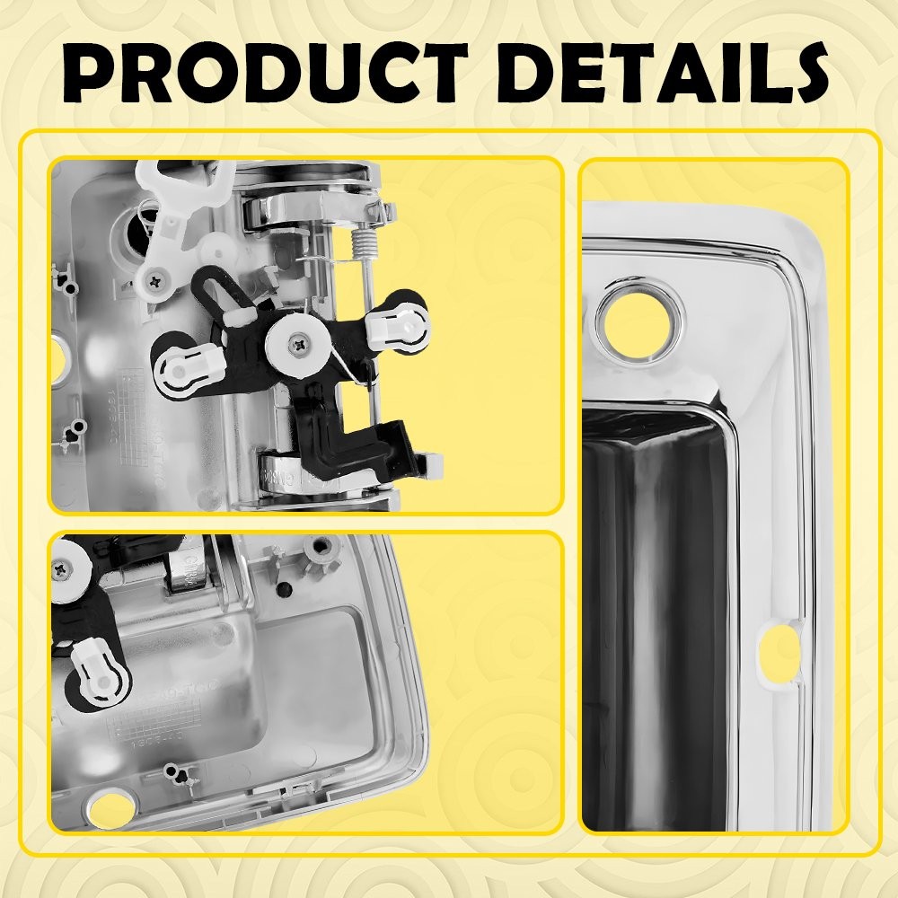 Tailgate Handle w/Camera Hole Chrome For 2014-2015 Chevy Silverado/GMC Sierra