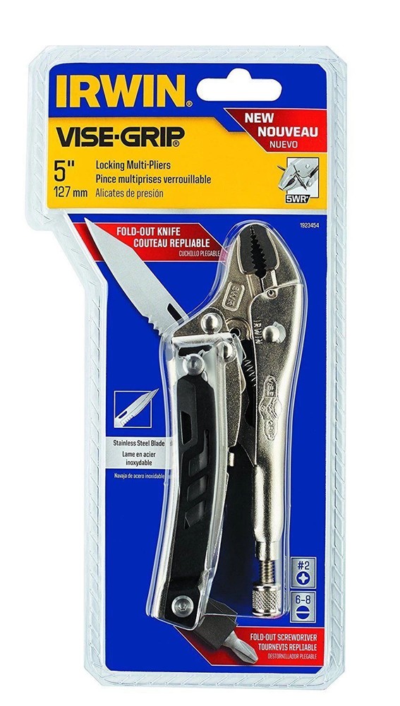 LENOX 1923454 Locking Pliers 5" Alloy Steel Quick-Release Multi-Function