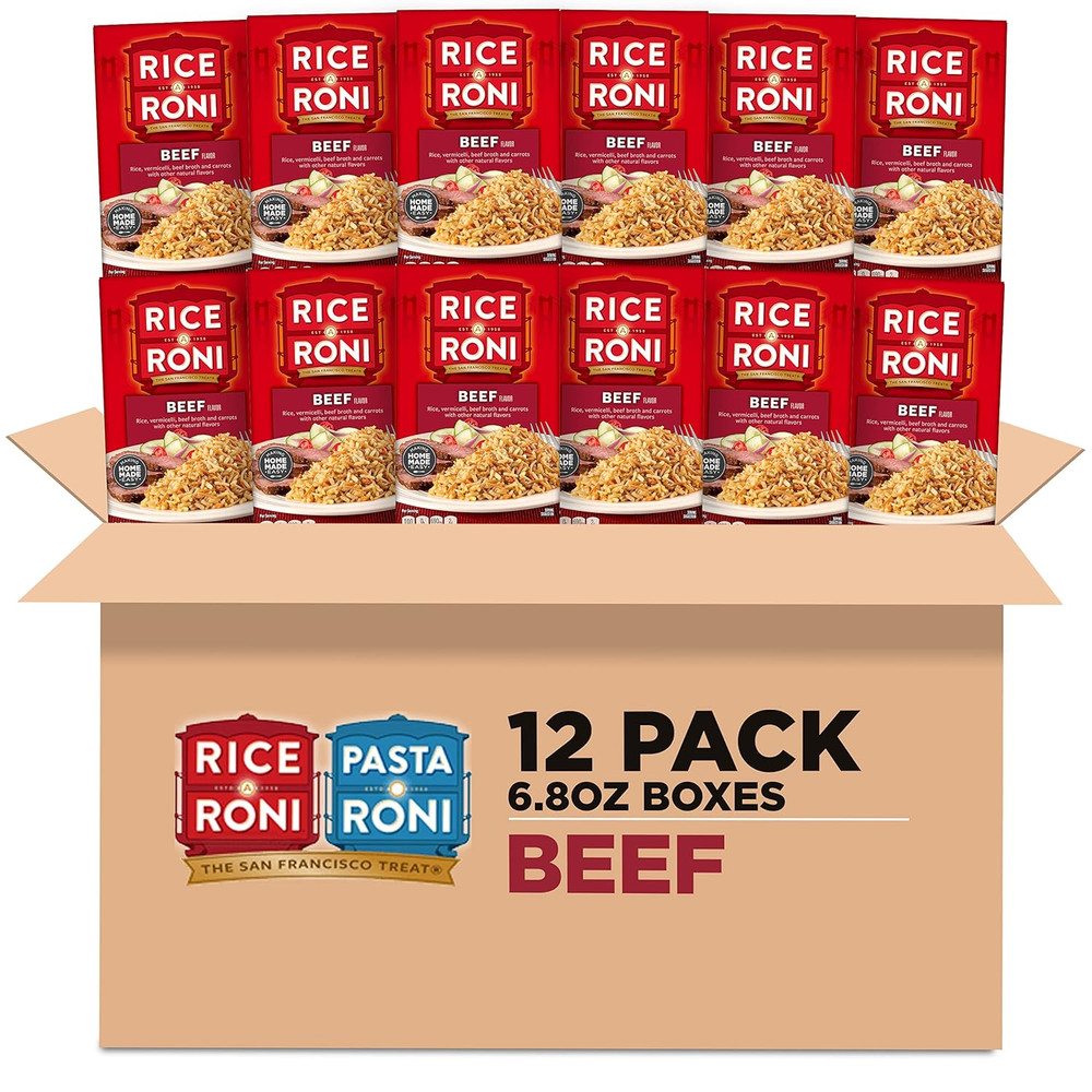 Rice-A-Roni Beef, 6.8Oz Boxes (12 Pack)