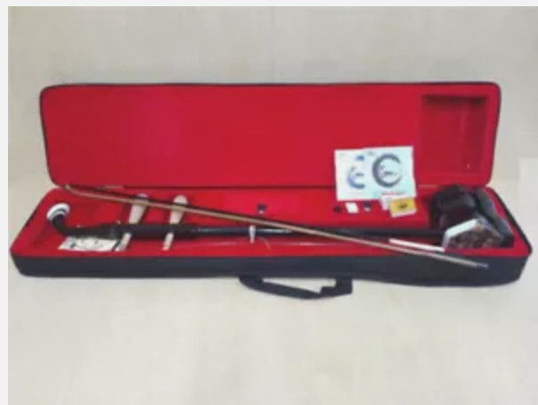 Erhu, Chinese 2-stringed Fiddle, Solid Timber Body,Neck+ Foam Case, Extra String
