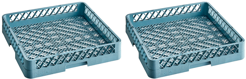 2 PACK Full Size Restaurant Dishwasher All Purpose Flatware Rack With Open Sides