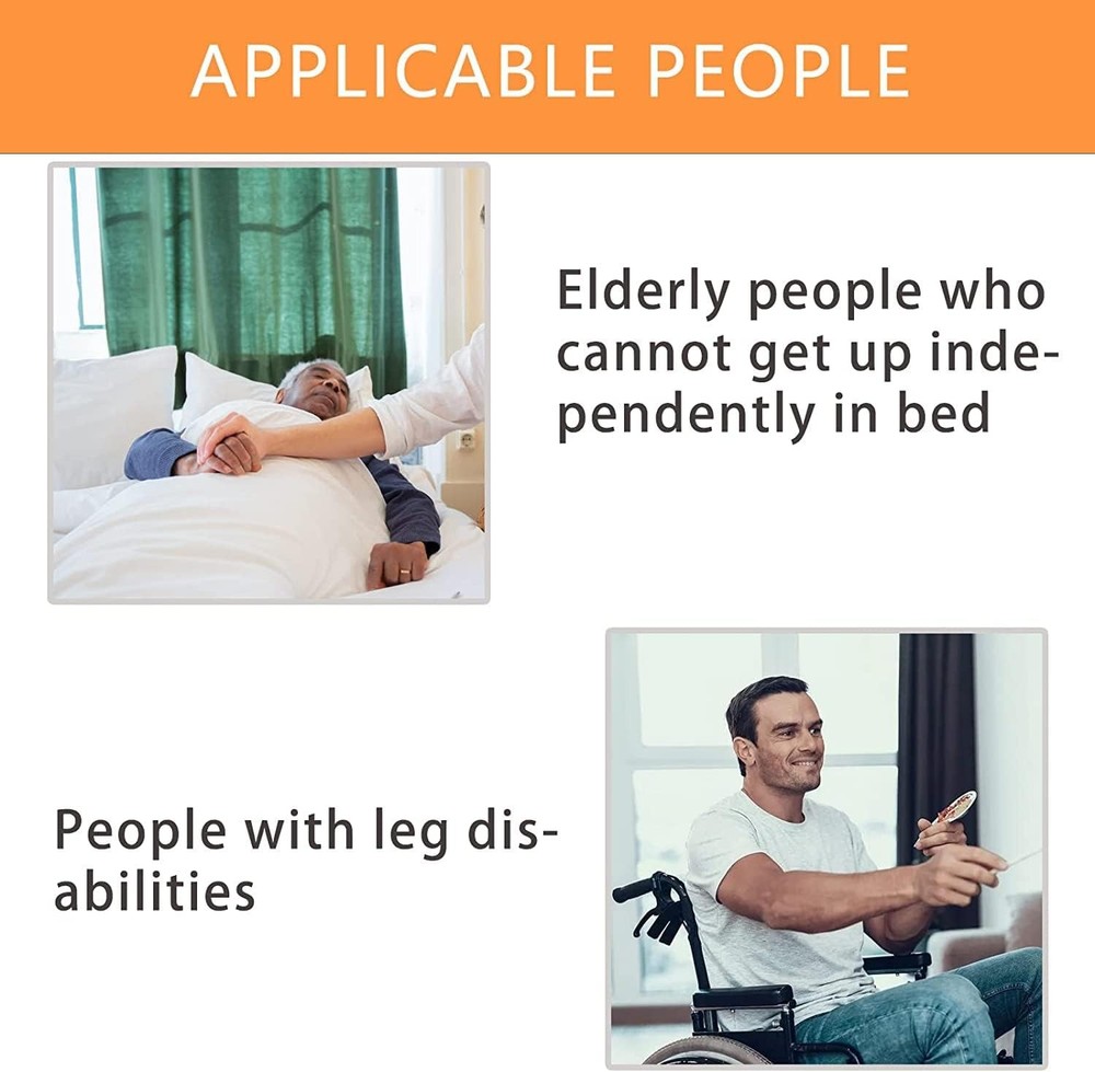 Bed Trapeze for Elderly, Ceiling Mounted Mobility Black