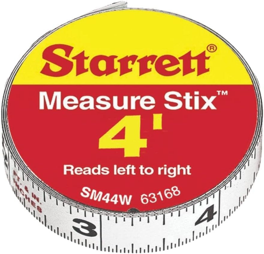 Tape Measure Stix with Adhesive Backing - Mount to Work Bench, Saw Table, Drafti