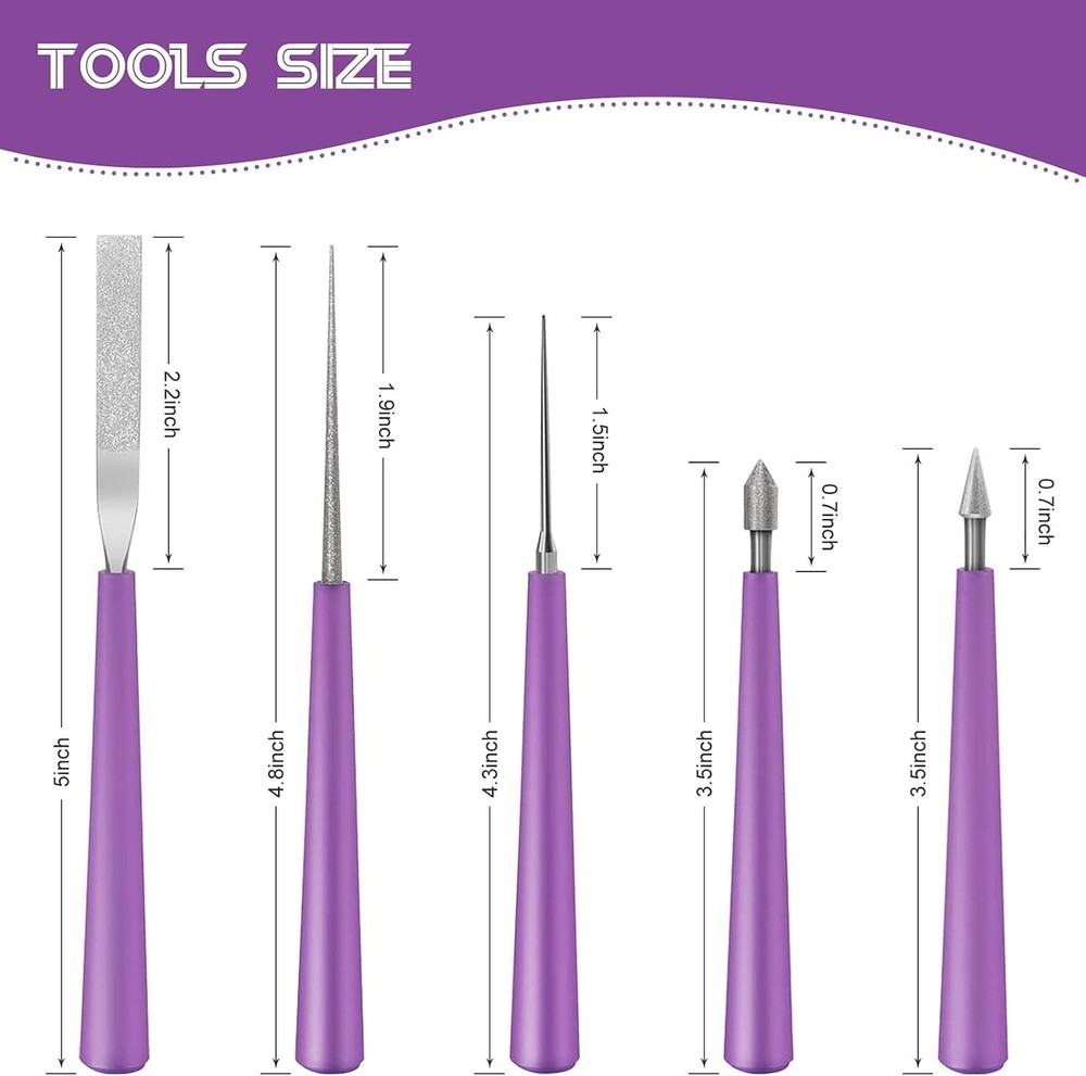 Versatile Bead Reamer Kit - Effortless Hole Enlargement for Various Bead Types