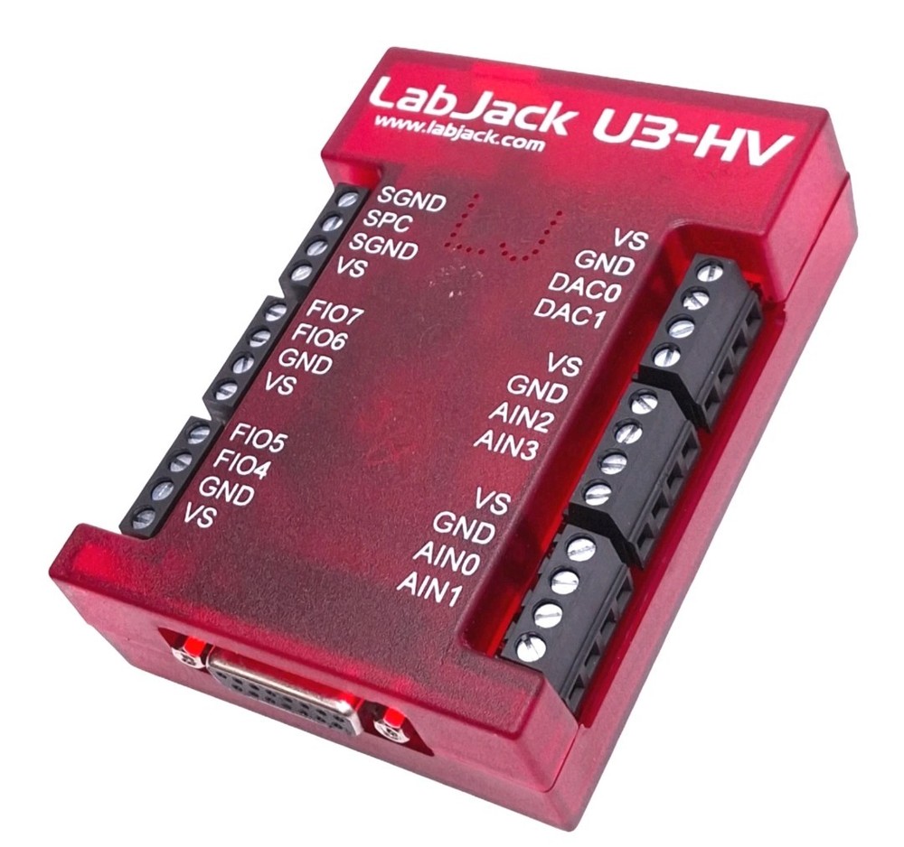LabJack U3-HV Multifunction USB Data Acquisition Module, USB-B, DB15F, 0-5VDC