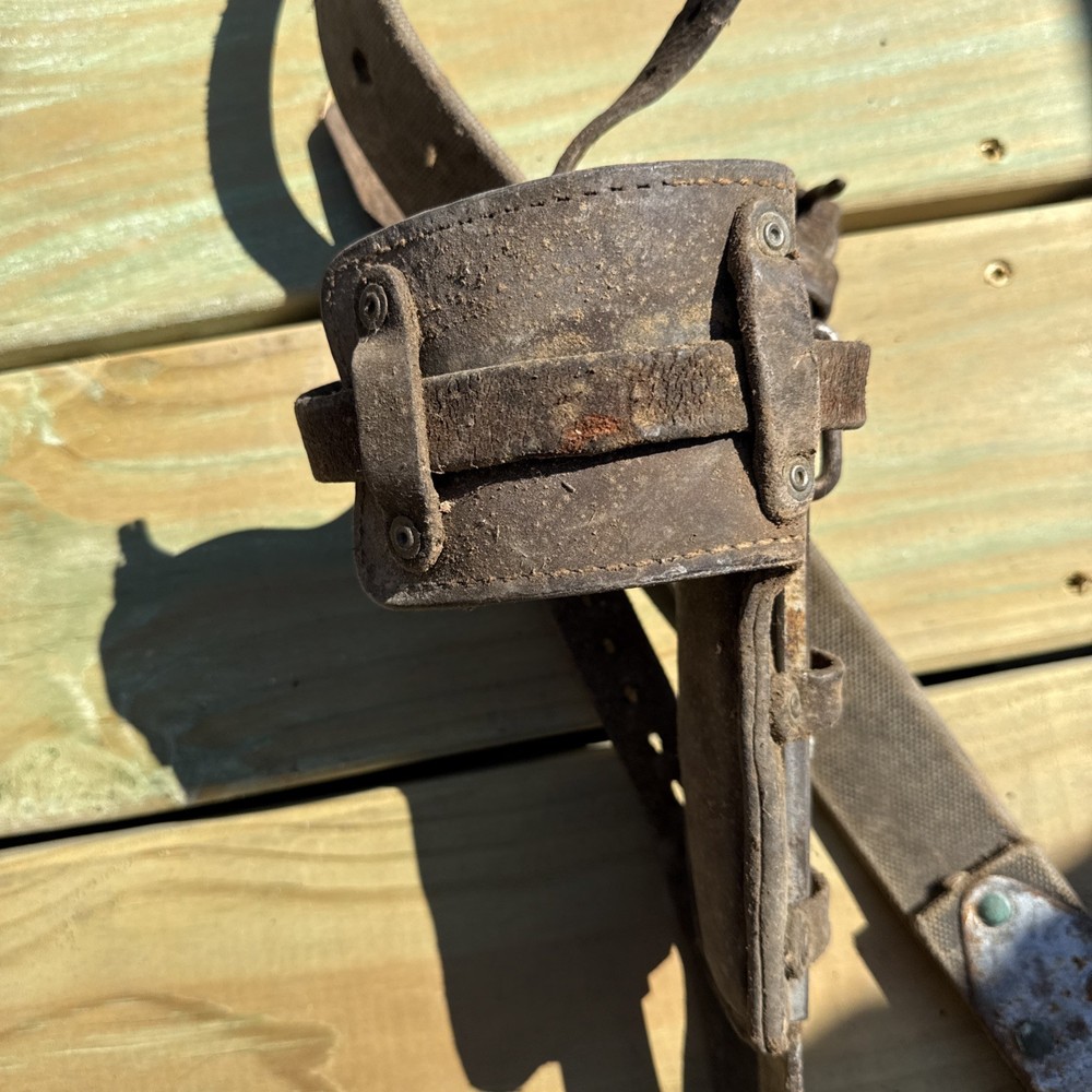 Vintage Pair BUCKINGHAM Climbing Spikes/ Lineman Pole-Tree
