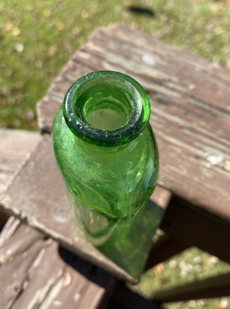 Green Owens Cork Top Bottle
