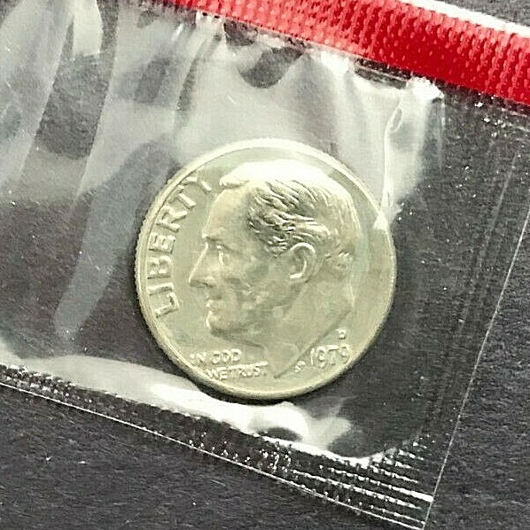 1979 D Roosevelt Dime In Mint Cello