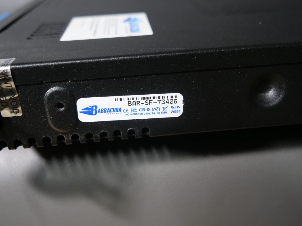 BARRACUDA NETWORKS SPAM & VIRUS FIREWALL 300 BAR-SF-73406