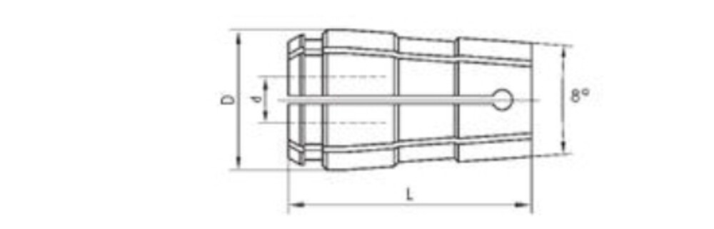 19/32" TG100 SINGLE ANGLE COLLET (3900-1338)