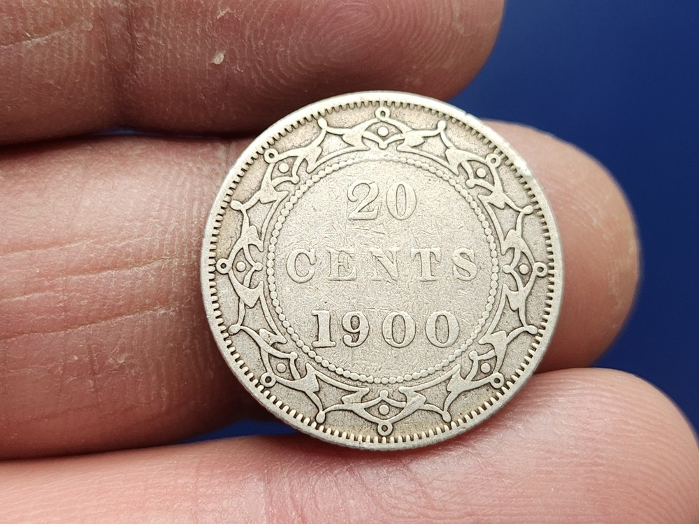 NEWFOUNDLAND - 20 CENTS 1900 - SILVER COINS