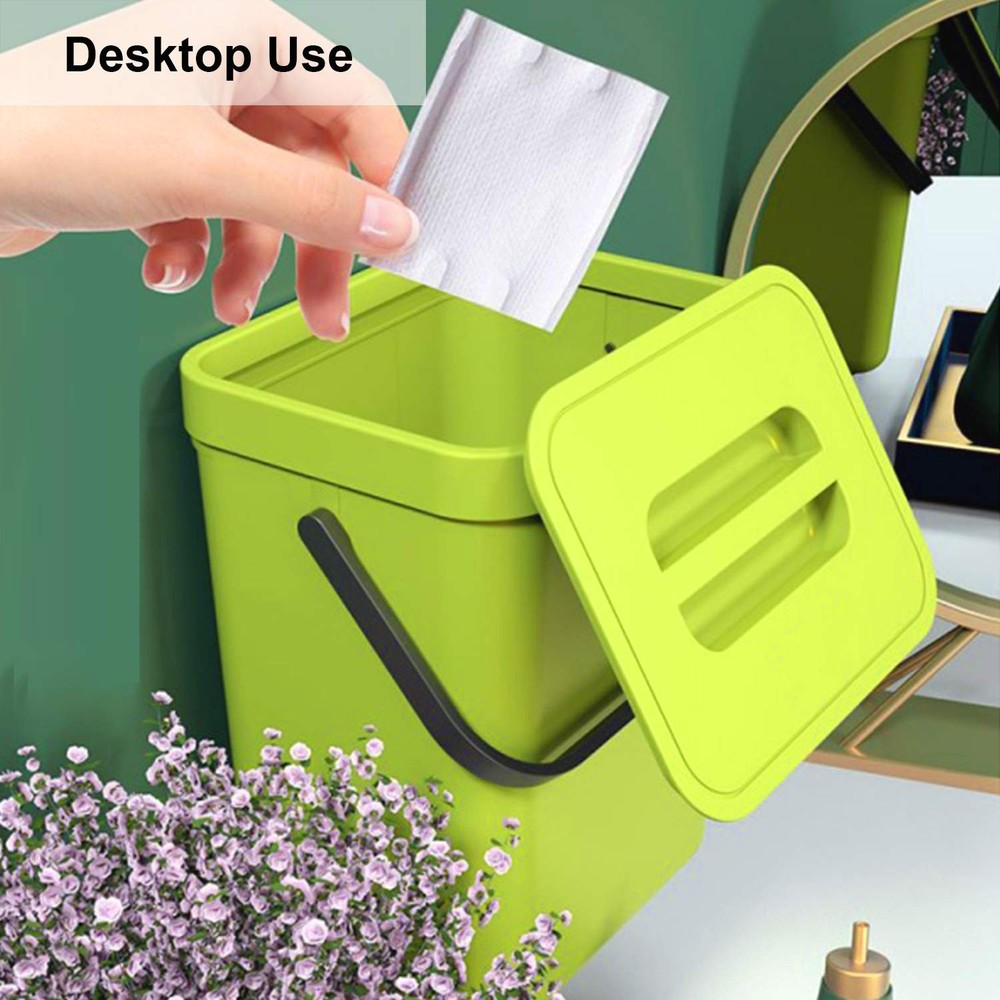 Compact 3L Odor-Free Kitchen Compost Bin - Wall-Mounted & Versatile Design
