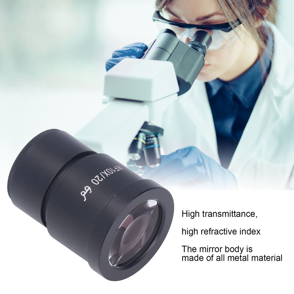 Microscope Lens WF10X/20 Laboratory Stereo Microscope Lens 30mm Interface
