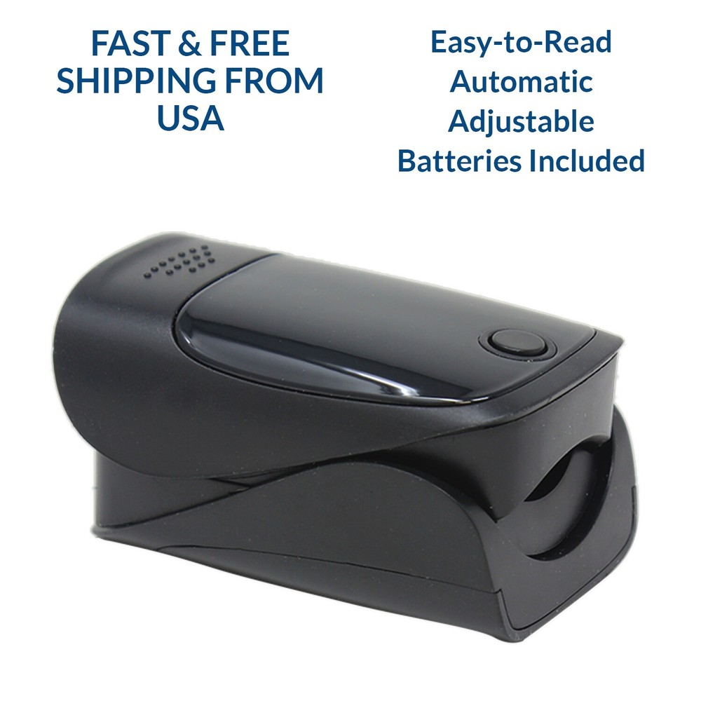 Digital Fingertip Pulse Oximeter Black