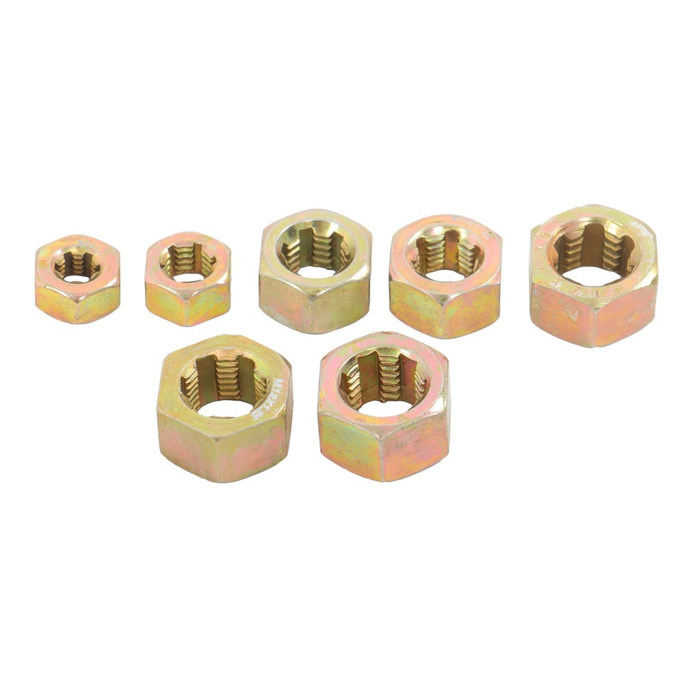 LABLT M6 M8 M10 M12 Metric Thread Chaser Set Practical Thread Restorer Tool 15pc