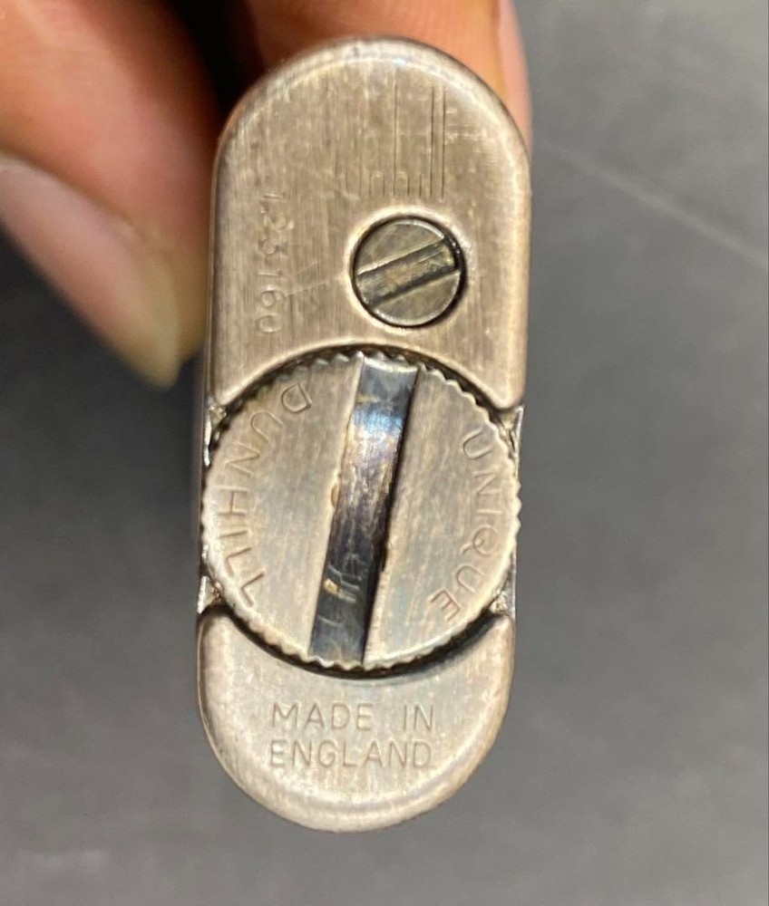 Dunhill unique hammer lighter silver without box