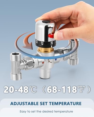 Adjustable Temperature Bypass Sensor Valve Kit for Instant Hot Water