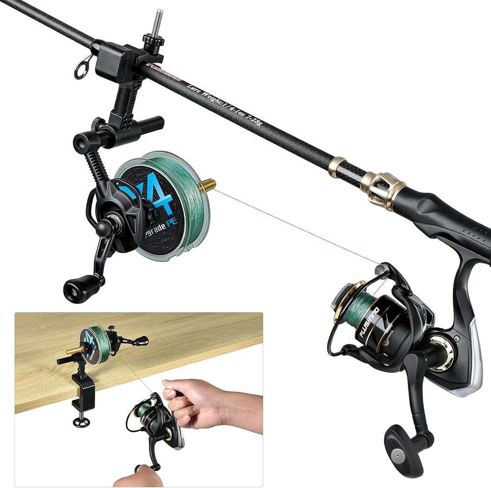Fishing Line Spooler with Unwinding Function, Versatile Spooling Station Both