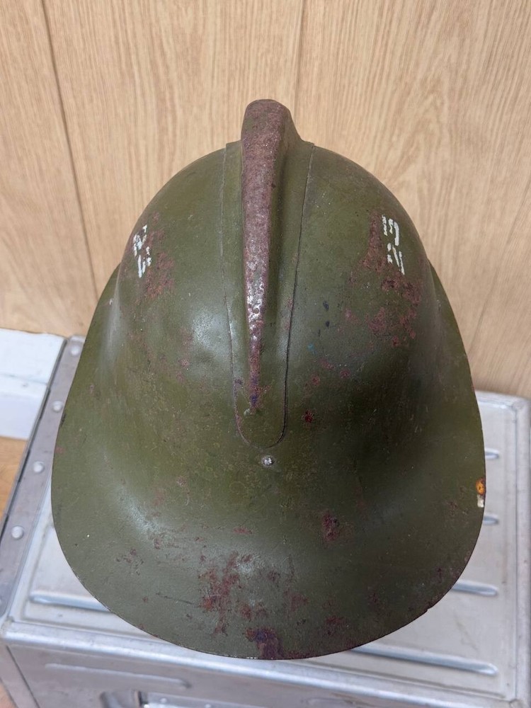 Antique iron fire helmet USSR, 40-50s