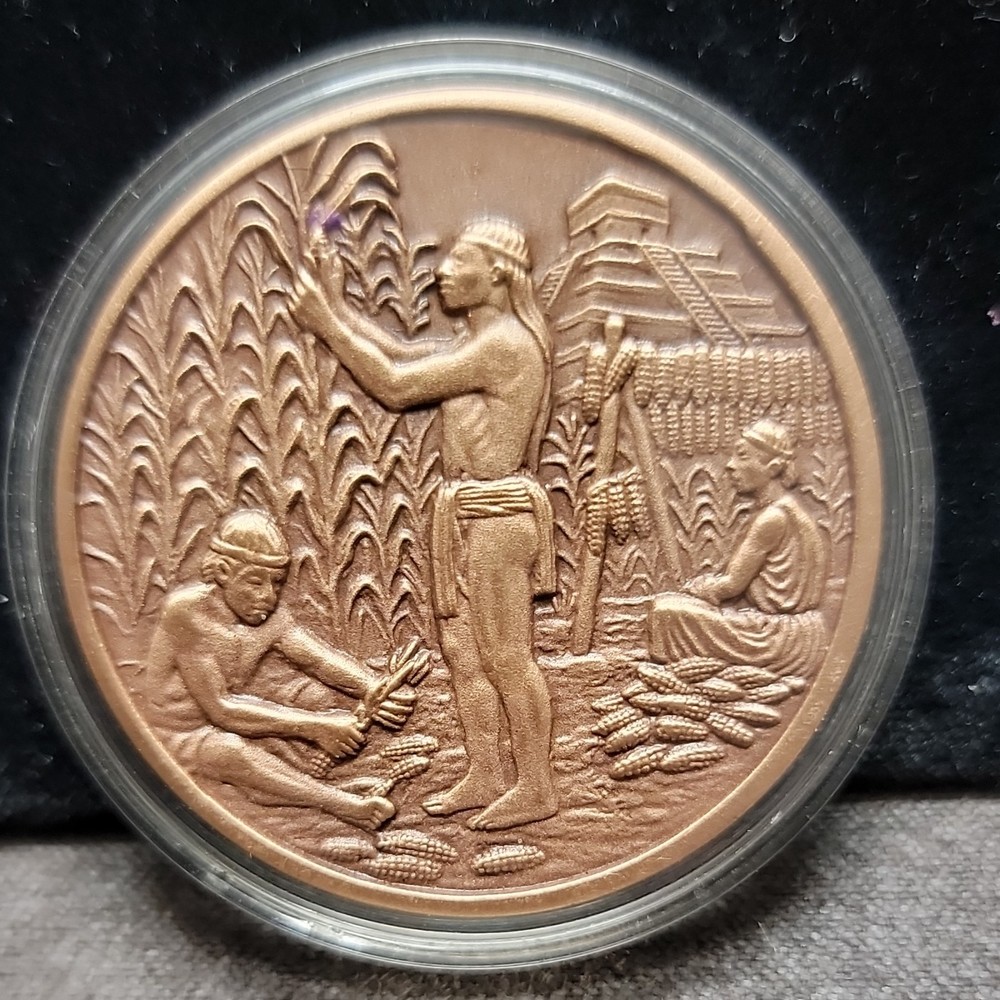 Cuauhtémoc Aztec Commemorative Bronze Medal