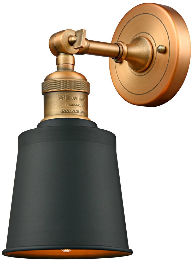 Franklin Restoration Addison 12"H Brushed Brass Wall Sconce