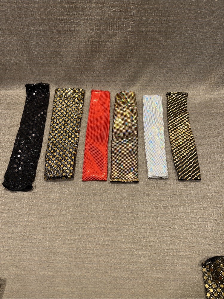 Set Of Six Elastic Sequence Microphone Sleeves “Elevate Your Look!”