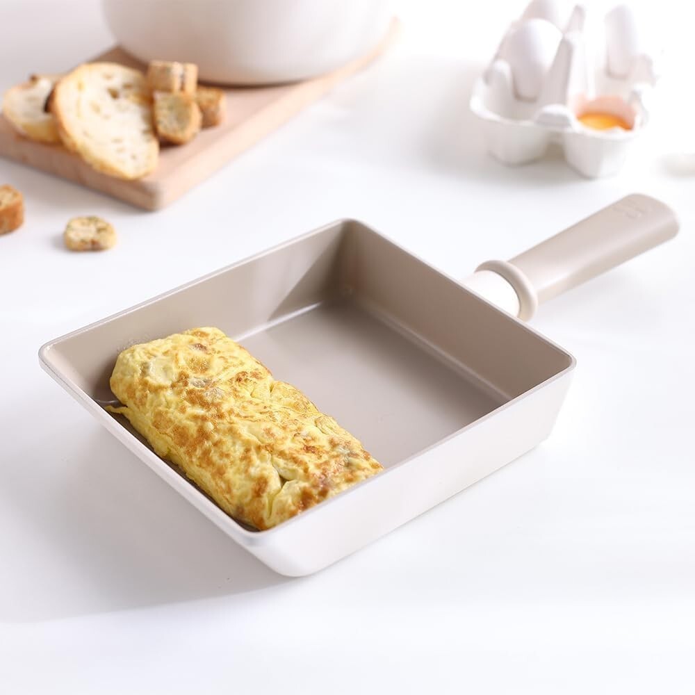 Chou Chou Kitchen Essential 8-Pieces Cookware Set with Lid, Ceramic Coating