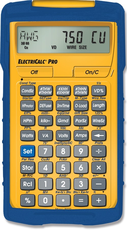 Calculated Industries 5070 ElectriCalc Pro Electrical Code Calculator | Updat...