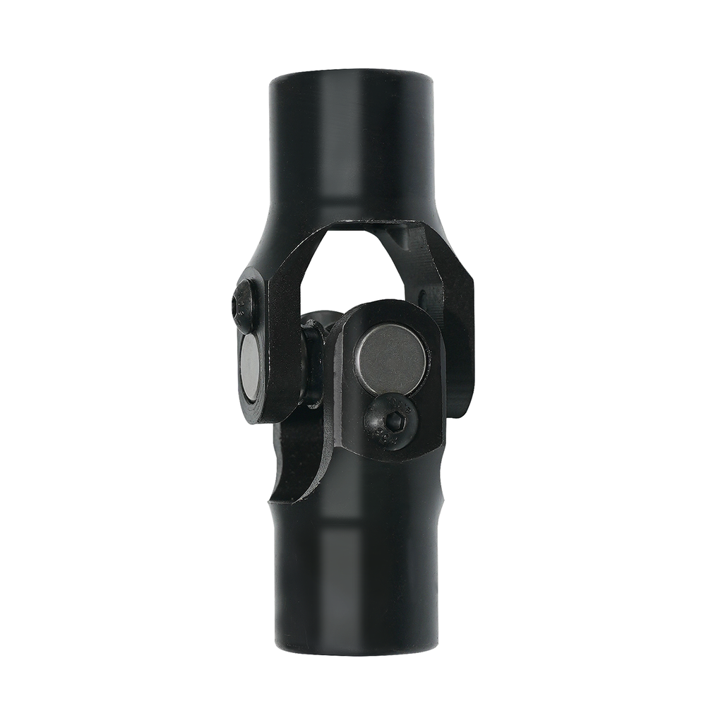 3/4" Round x 3/4" Smooth Round Steering U Joint Universal Black Steering Joints