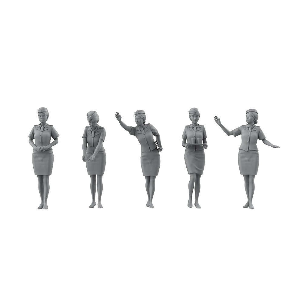 Yao's Studio 1/72 Train Conductor 5pcs
