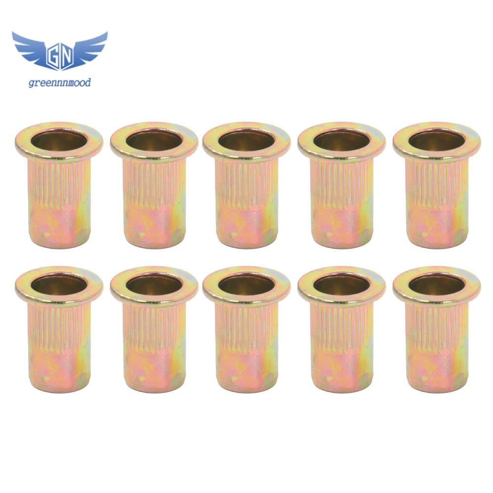 14" Rivet Nut Tool Kit with 70Pcs Rivet Nuts & 7 mandrels Effort-Saving Design