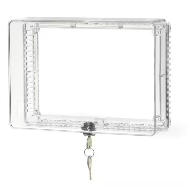 StatGuardPlus Universal Thermostat Guard Cover Clear with Changeable Code Lock