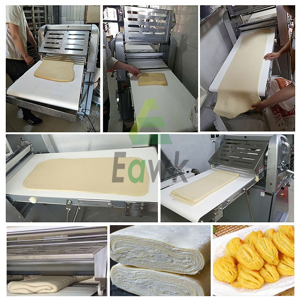 Dough Sheeter Reversible Roller Machine Pastry Bakery Roller Rolling Machine