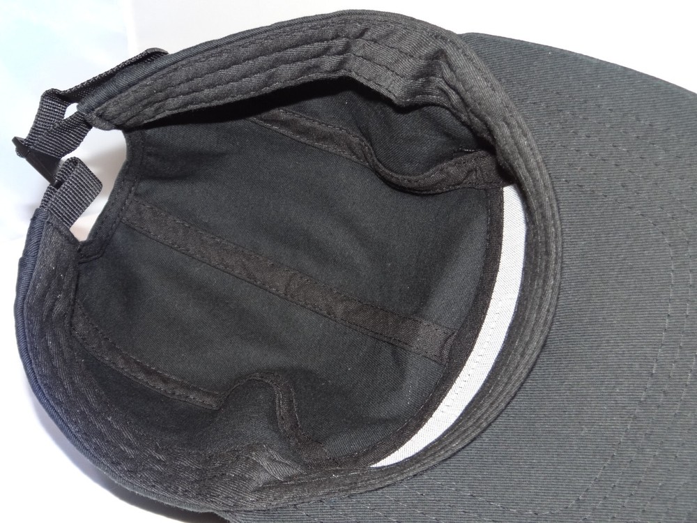 Walrus Audio Strap back Baseball Cap Hat Howling Wolf Patch Five Panel Black