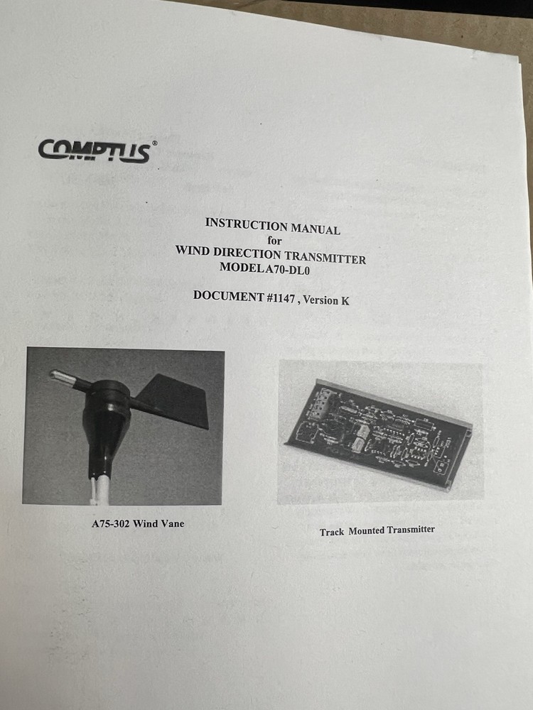 COMPTUS WIND AZIMUTH TRANSMITTER MODEL A70-DLO-T