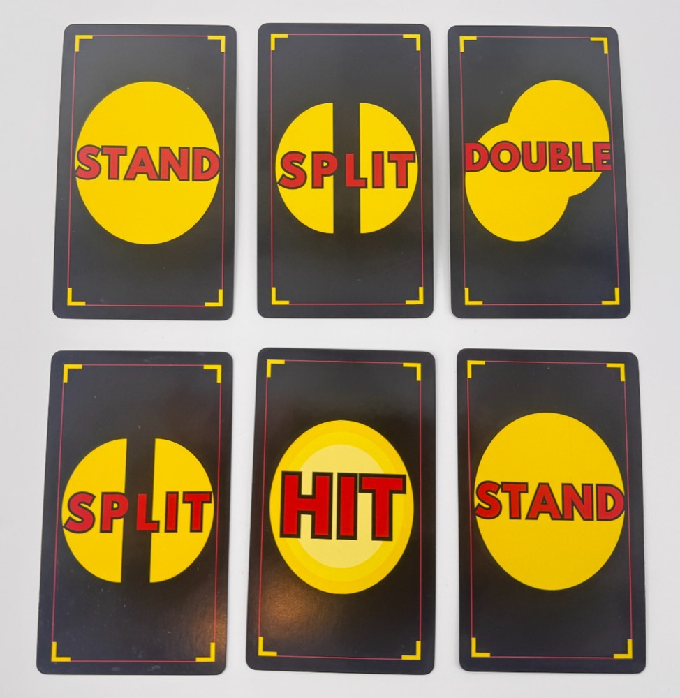 Blackjack Basic Strategy Flashcards for Beginners Casino Game Learning Cards NEW