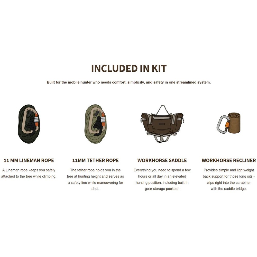 Workhorse Saddle Kit Timber Solid Reg