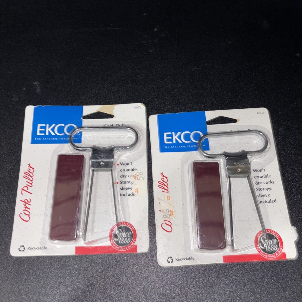 Ekco Cork Puller 42005 Essential Kitchen Tool Wine Bottle Opener Gadget Barware