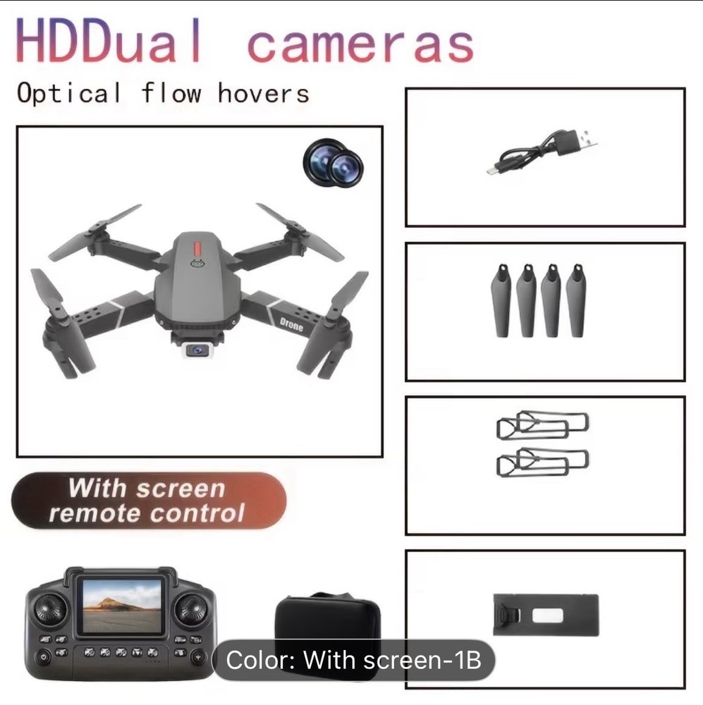 Foldable Ready to Fly Drone with Screen Controller and Remote Control