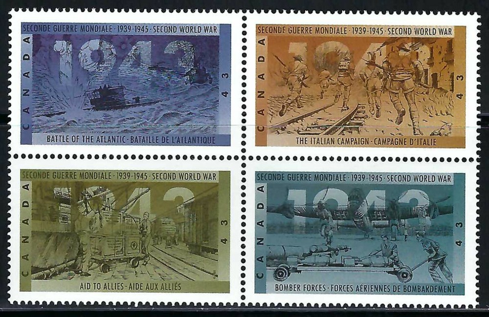 CANADA - SCOTT 1506a - VFNH -  SECOND WORLD WAR - 1943 - 1993