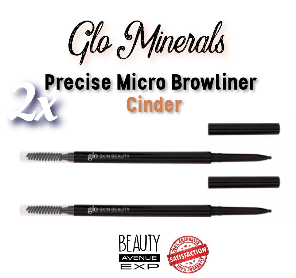 2 x Glo Precise Micro Browliner Cinder. Brows