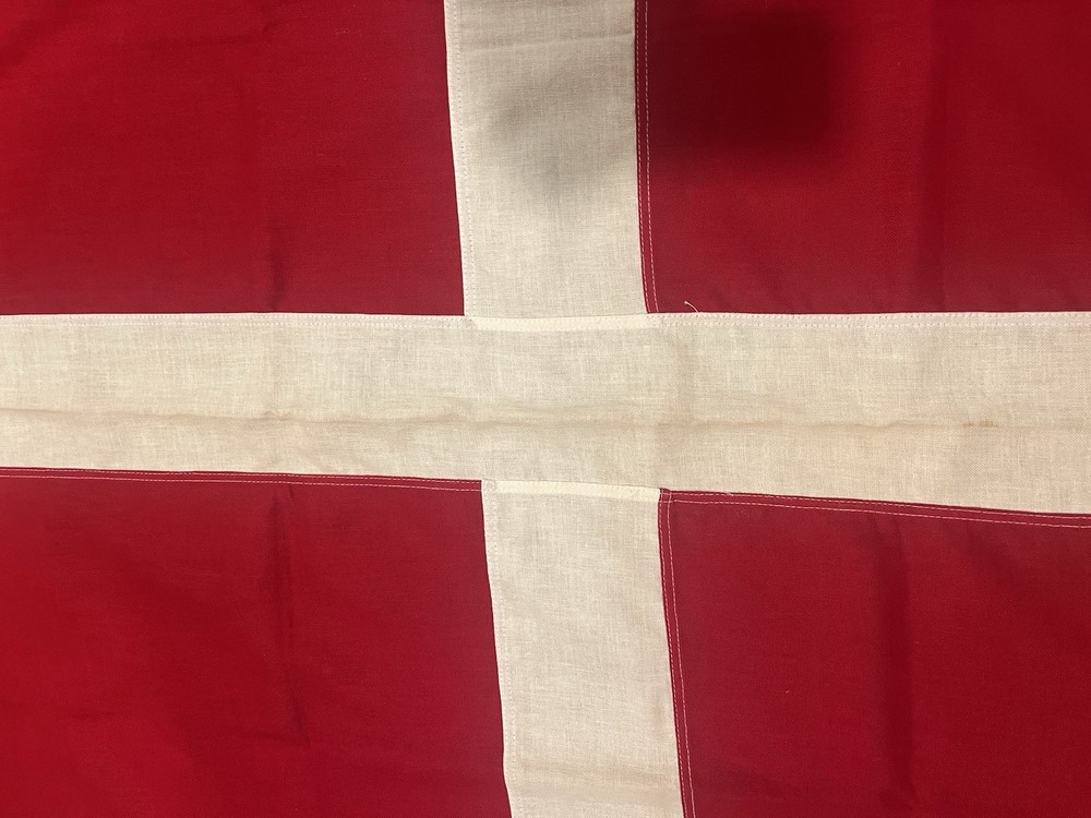 Vintage Cotton Denmark Flag