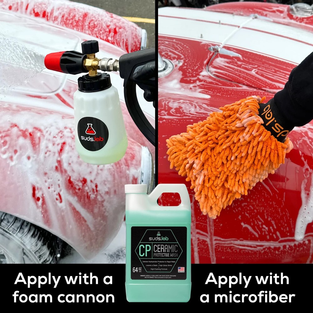 2 Pack Suds Lab Ceramic Protective Vehicle Wash, 64 oz bottle