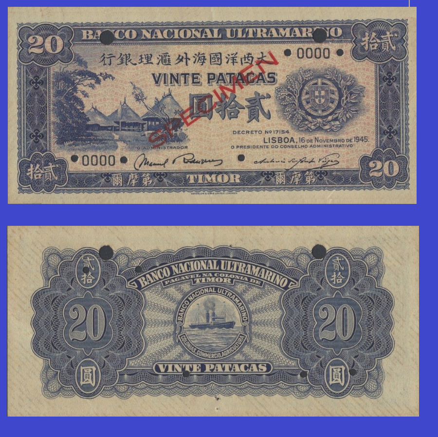 Timor 20 patacas 1945 - Copy
