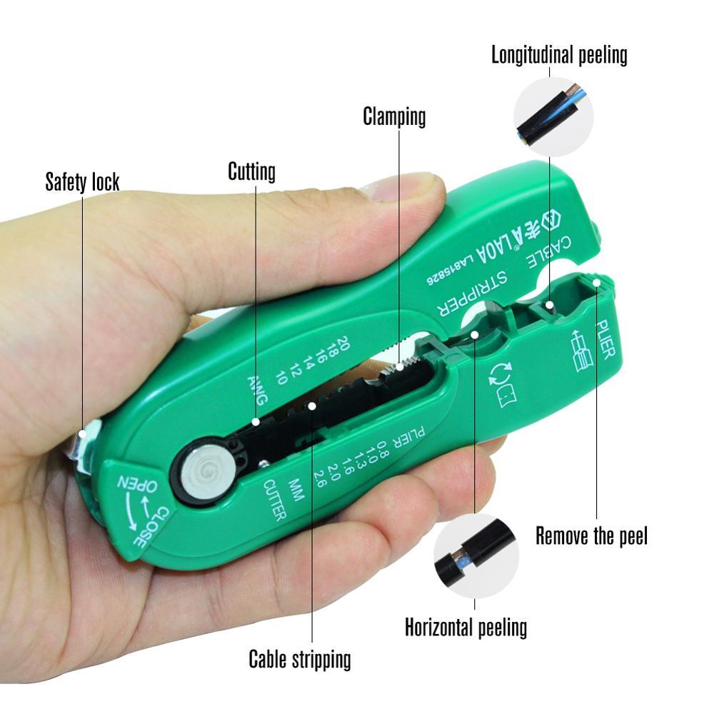 Multifunction Wire Cutter Cable Stripper Line Wire Stripping Crimp Tool
