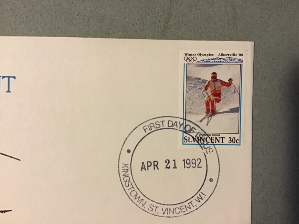 France 1992 Olympics St . Vincent dated April 92
